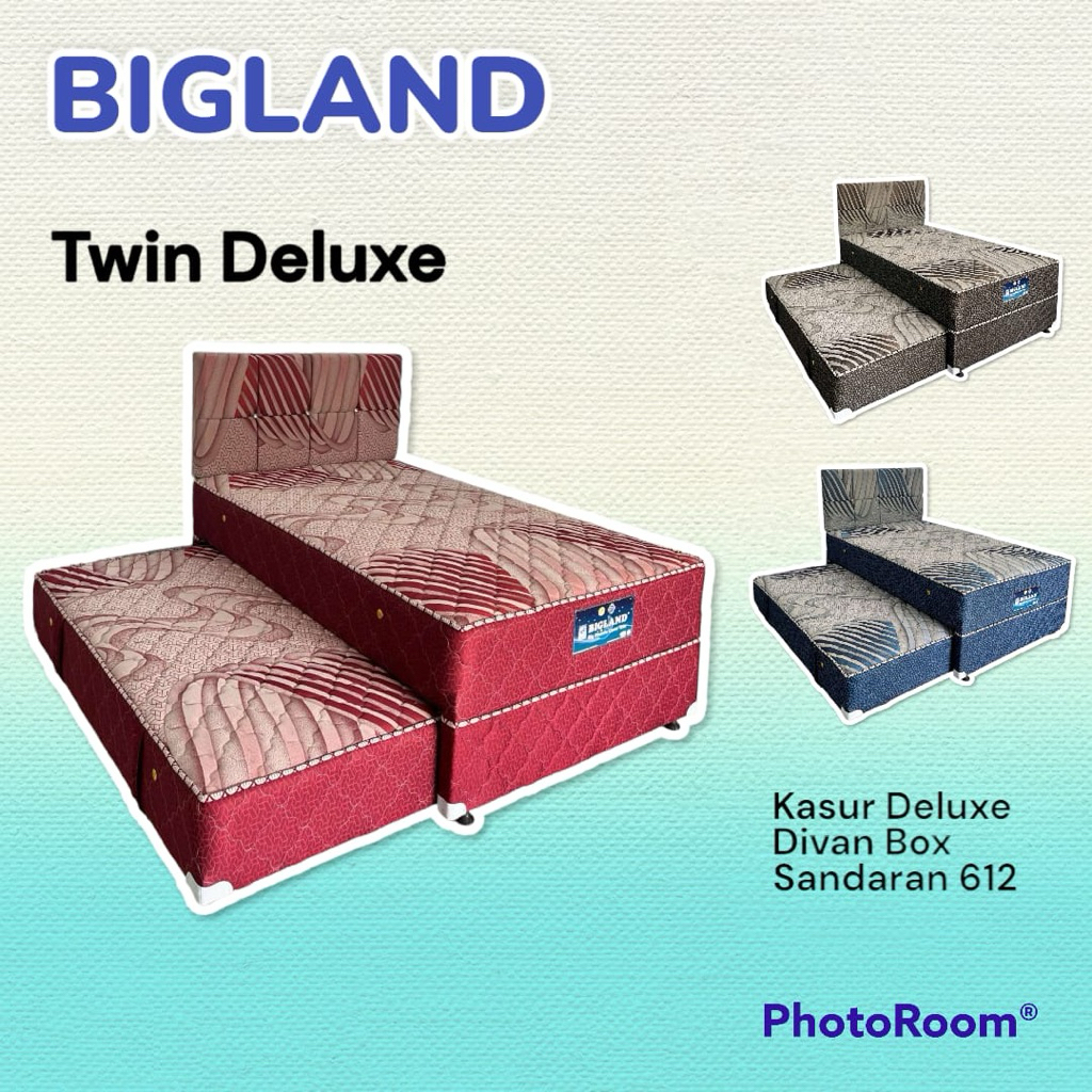 Springbed Bigland 2 in 1 Deluxe Free Bantal