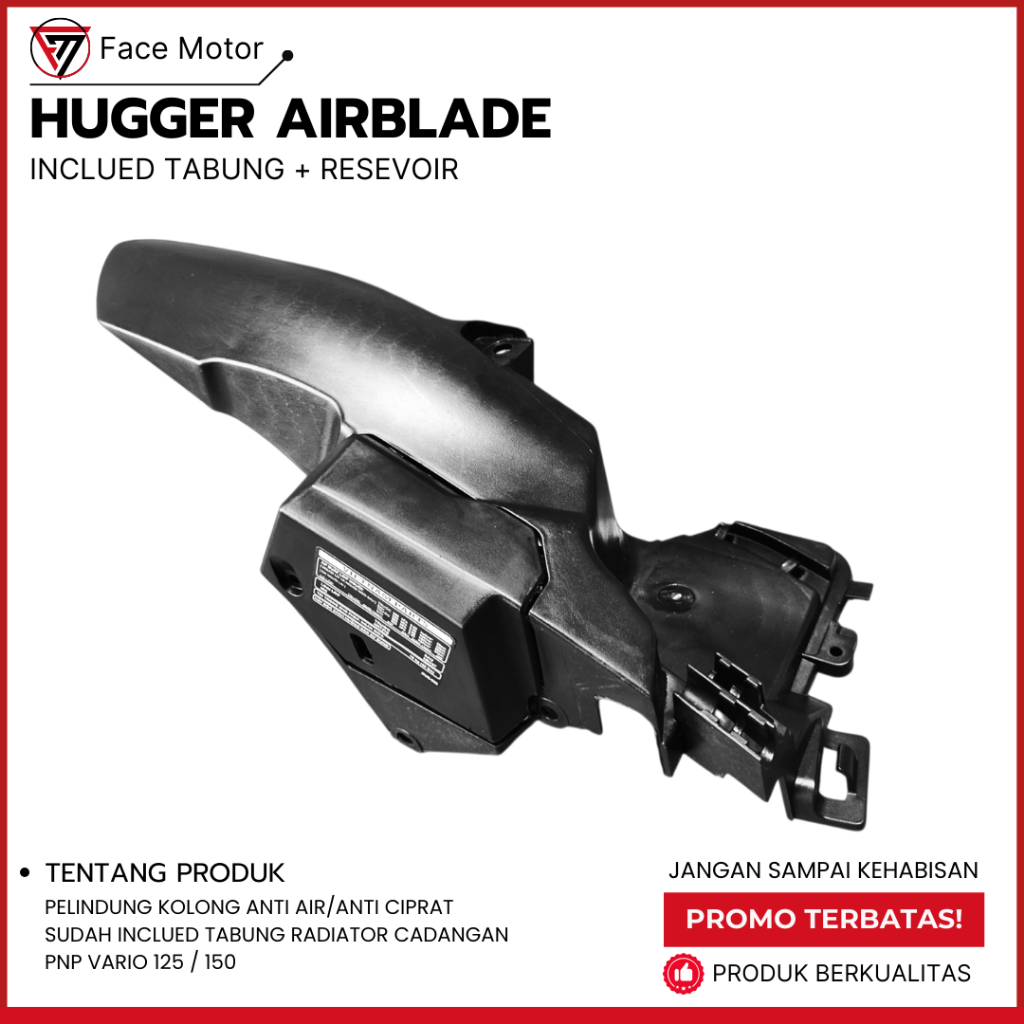 HUGGER AIRBLADE VARIO 125 NEW HUGGER VARIO 150 NEW SPAKBOR KOLONG AIRBLADE VARIO PELINDUNG KOLONG