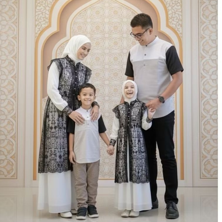 BAJU COUPLE KELUARGA | BAJU SARIMBIT | GAMIS COUPLE | GAMIS COUPLE IBU DAN ANAK | KOKO COUPLE AYAH D