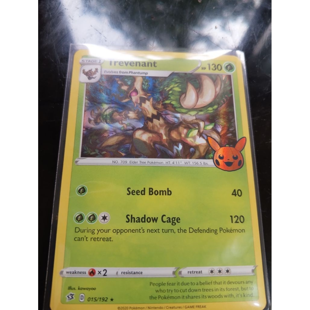 Pokemon TCG Trevenant holo Trick&Trade en