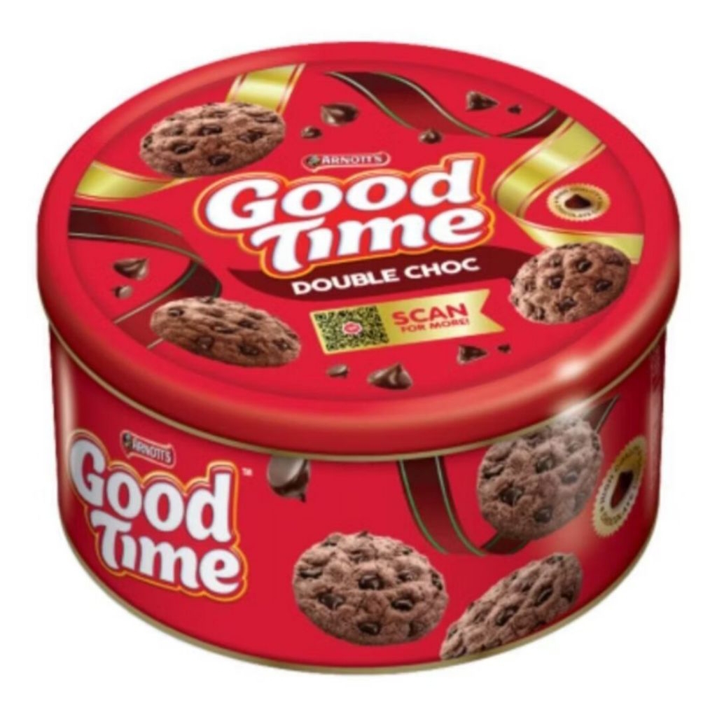 GOOD TIME Double Choc 149gr Tin - Good Time 149gr Kaleng