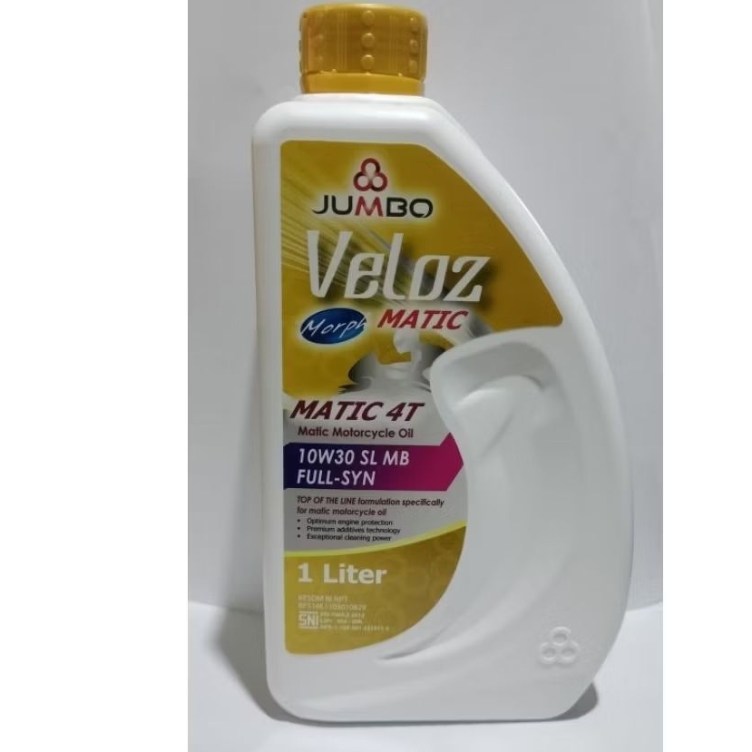 Oli Motor Matic Jumbo Veloz 10W/30 Full-SYN 1L