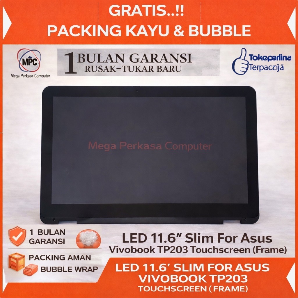 Led Laptop Asus Vivobook TP203 Touchscreen + Frame