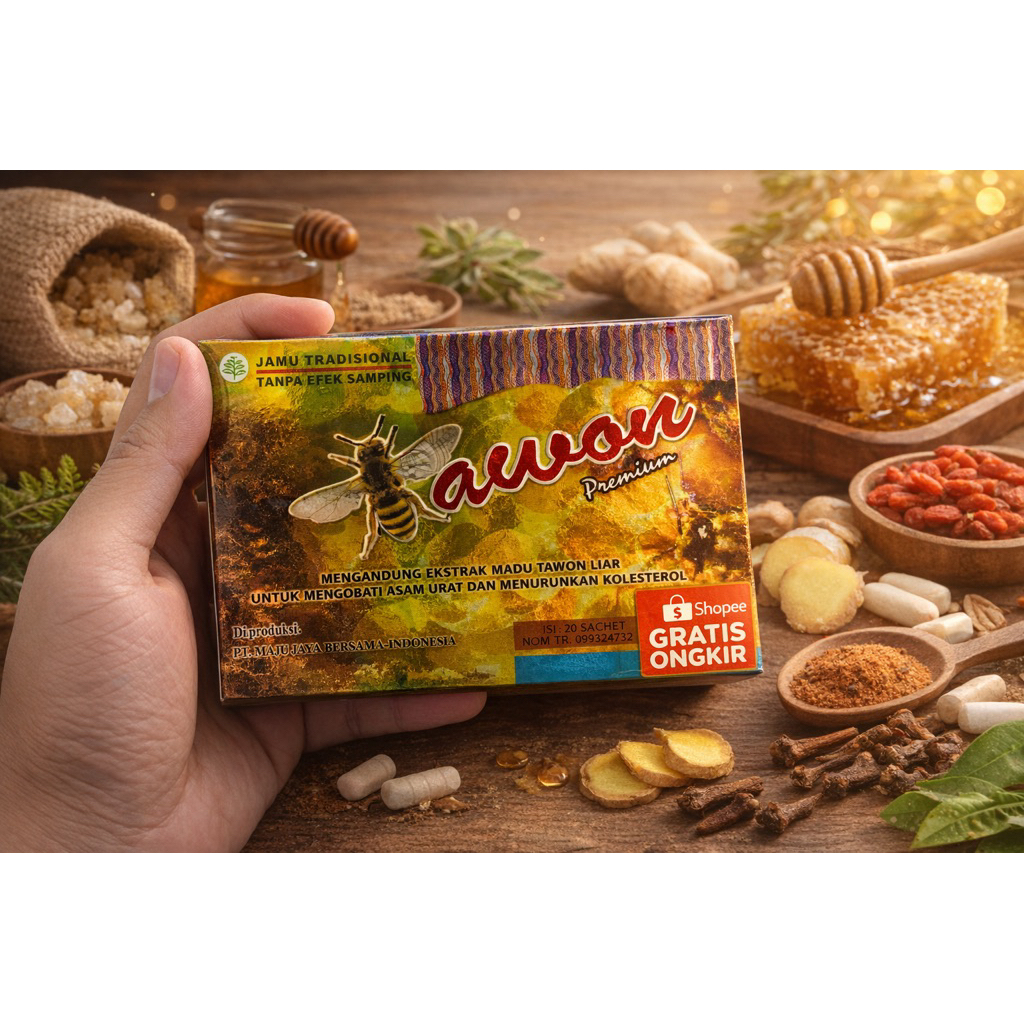 serbuk tawon kemasan hijau