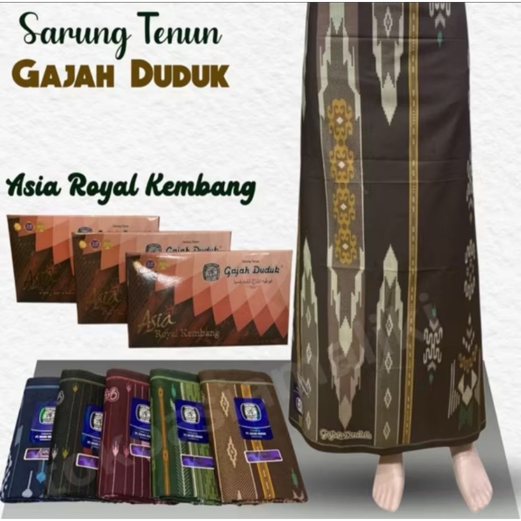 Sarung Gajah Duduk ASIA ROYAL KEMBANG/Sarung Gajah Duduk/Bagus/Murah
