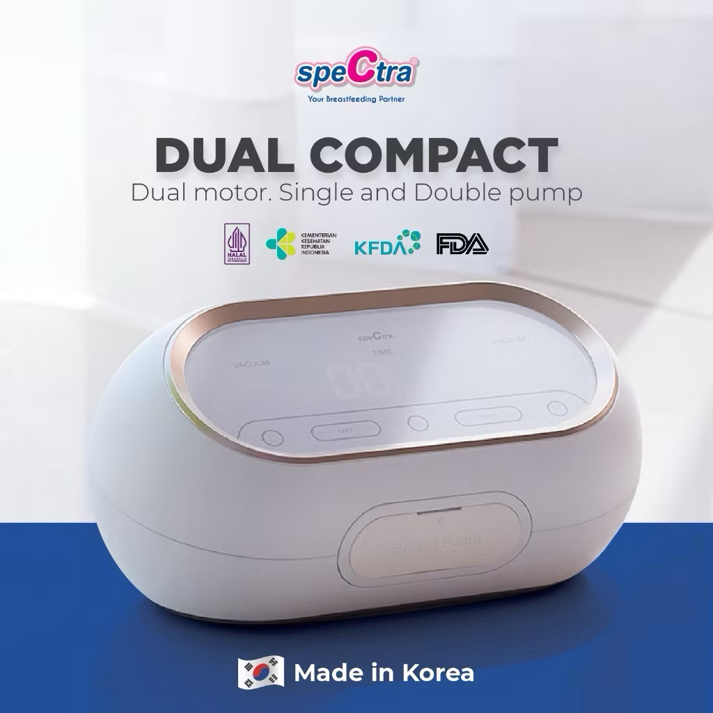 Pompa ASI Elektrik Spectra Dual Compact dengan 12 Level Hisapan