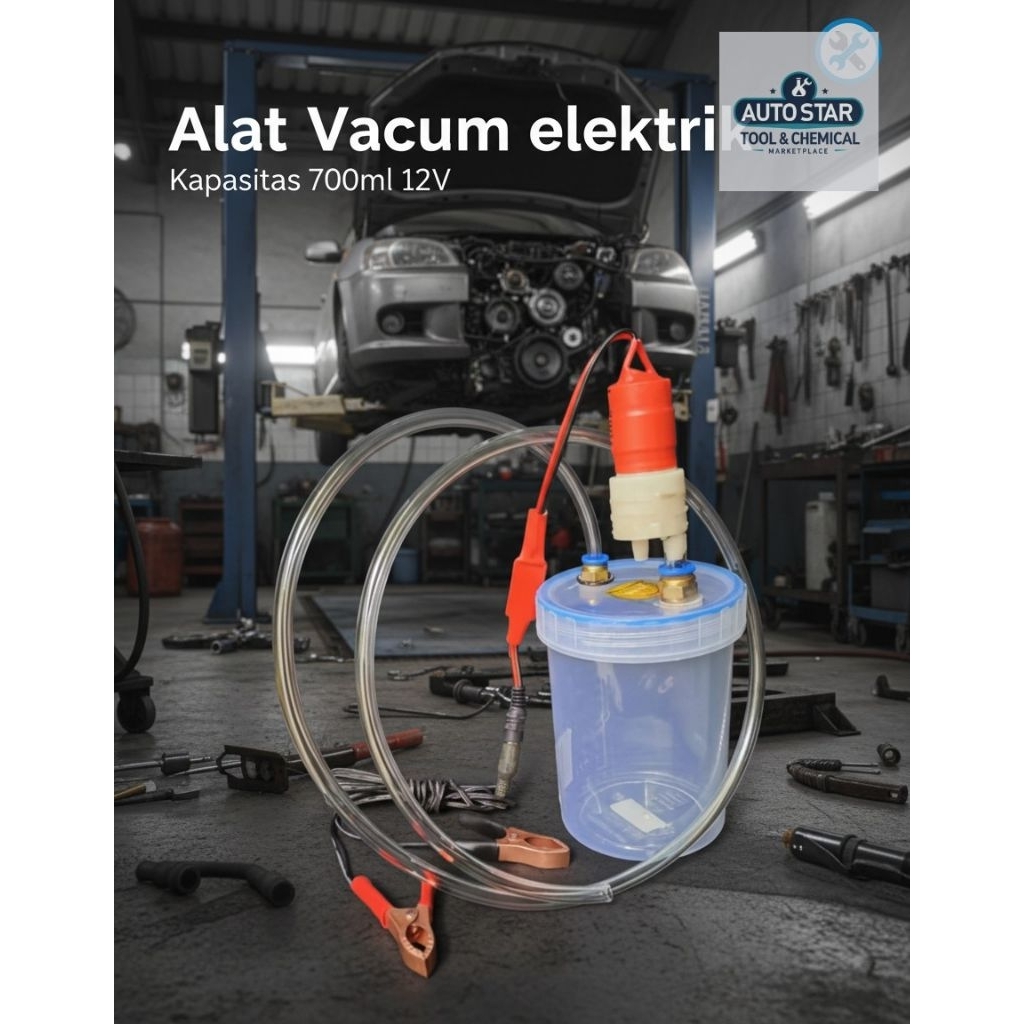[VACUM ELEKTRIK 700ML]   ALat Vacum ELEKTRIK Carbon Cleaner 700ml alat sedot oli alat sedot Carbon c