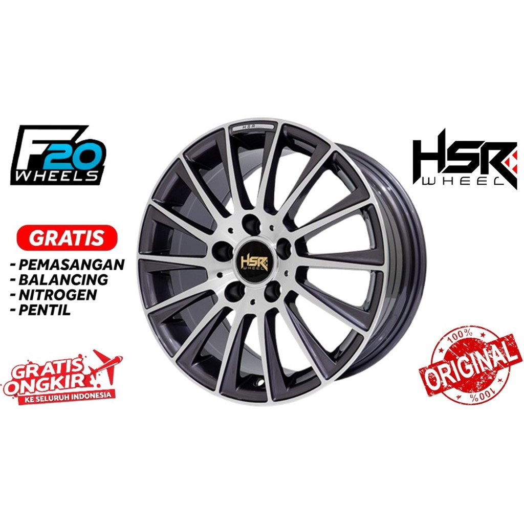 VELG R16 HSR ROSTOCK BLADE XH911 R16 LEBAR 7,5 LUBANG 5X112 ET40 TERBARU
