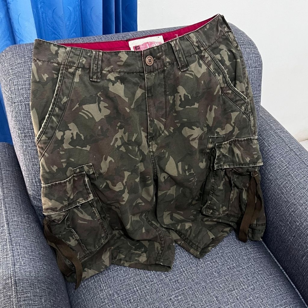 BG Lab Camo Bondage Army  Cargo Short Pants Celana