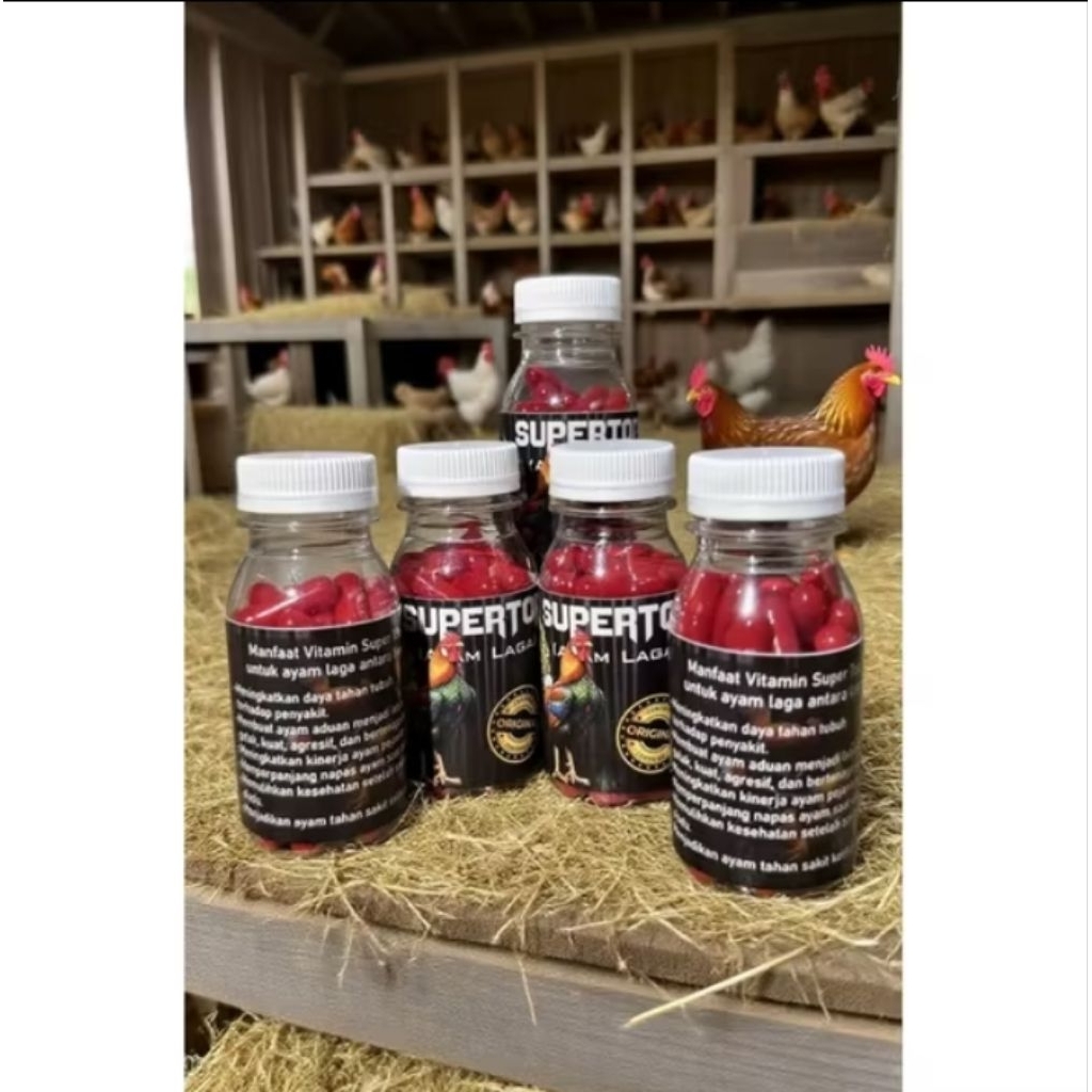 obat doping ayam laga SUPERTOP VVIP original (kapsul)