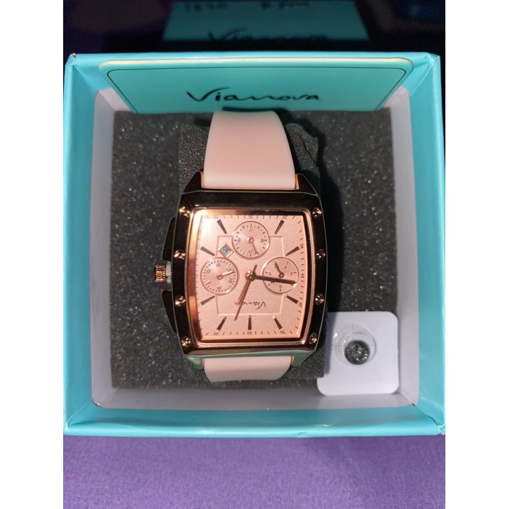 NEW  VIANOVA Watch jam tangan wanita original anti air 1321 WARNA PINK No
