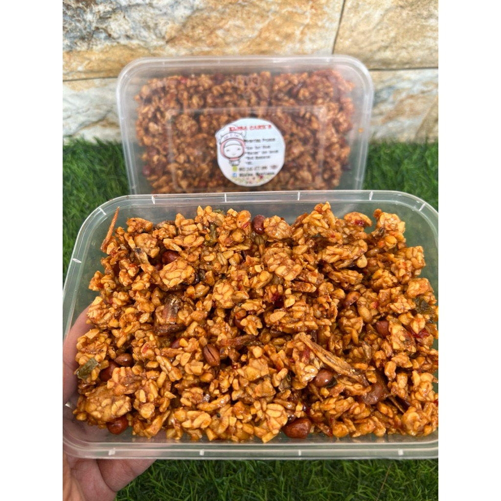 Kering Tempe mix teri dan kacang 250ml