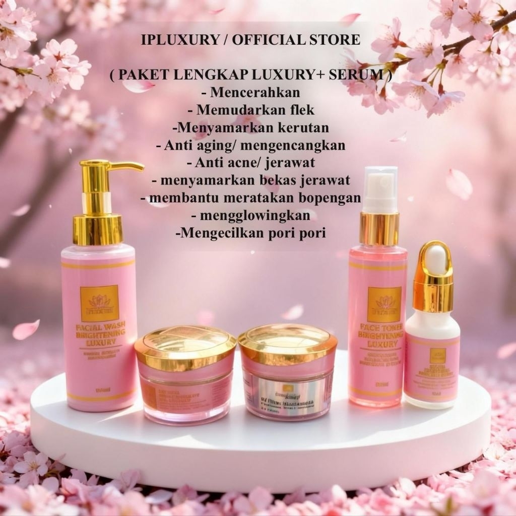 PAKET IPLUXURY NEW BPOM DAN CREAM MALAM IP SKINCARE ALL VARIANT