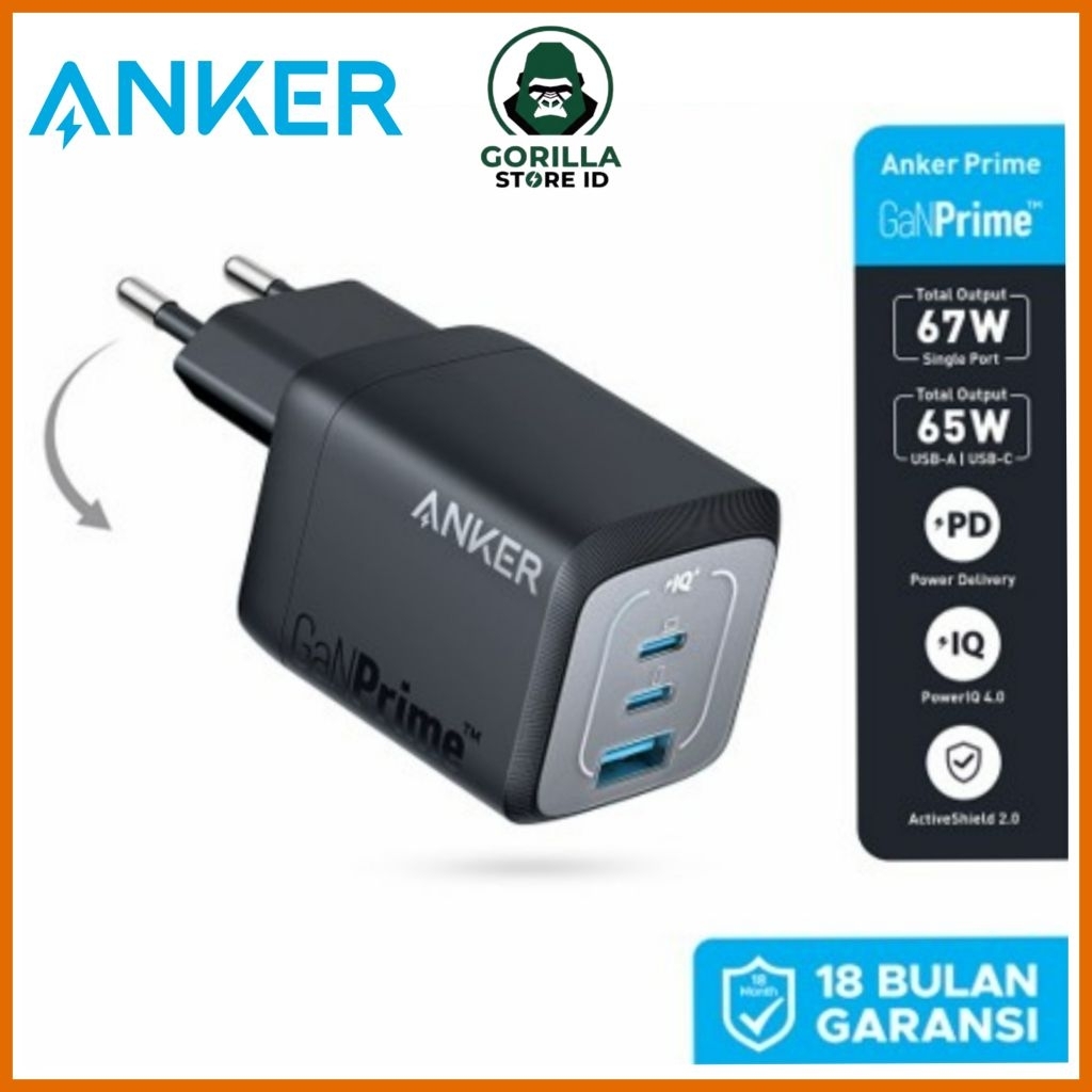 Wall Charger Anker GaNPrime 67W - A2669