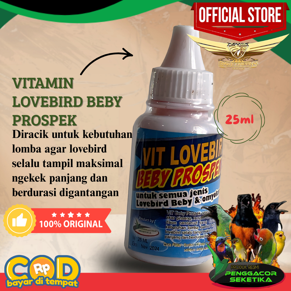 Vitamin Burung Lovebird baby Prospek vitamin Kontes Alami Lovebird juara