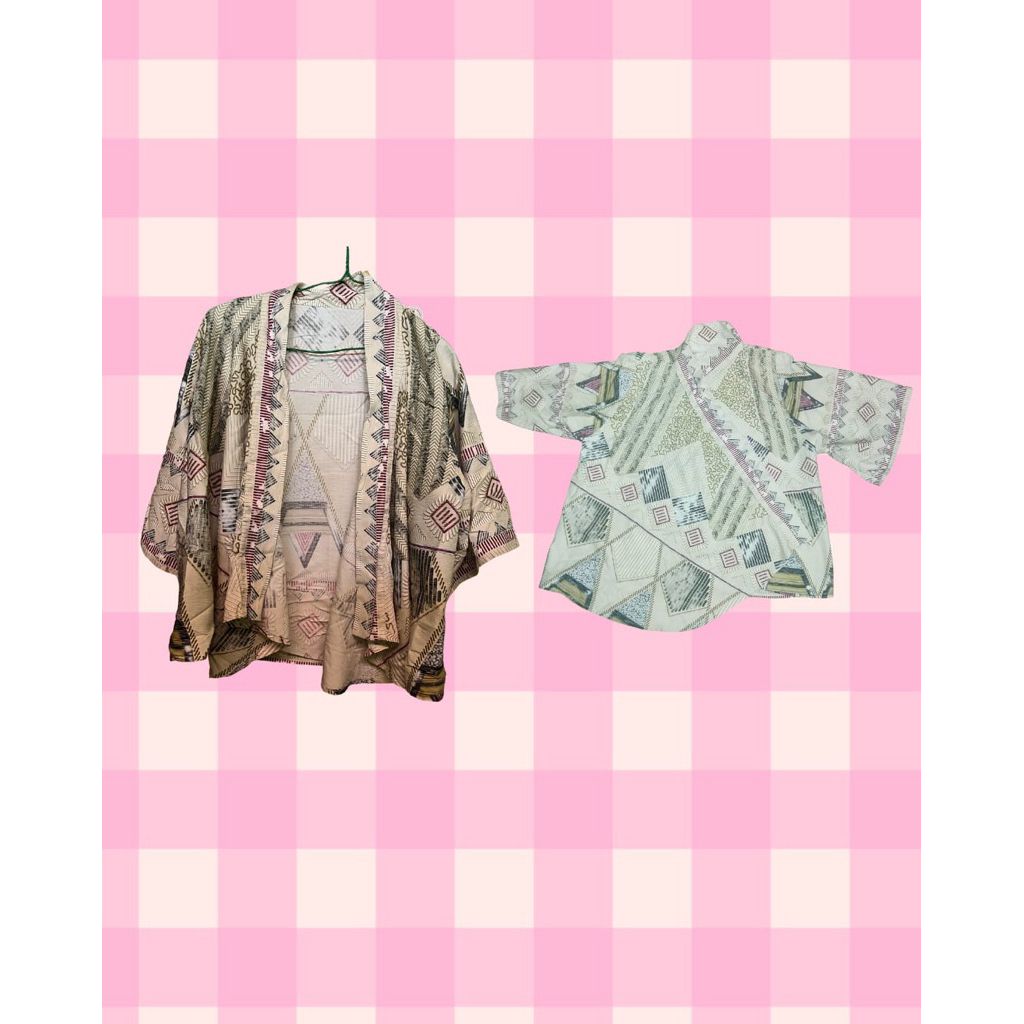 cardigan motif batik