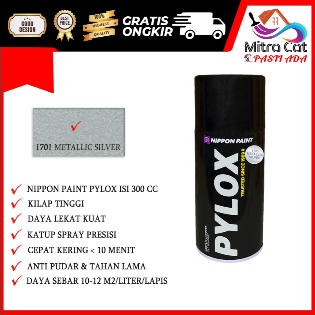 NIPPON 300CC PYLOX 1701 METALLIC SILVER