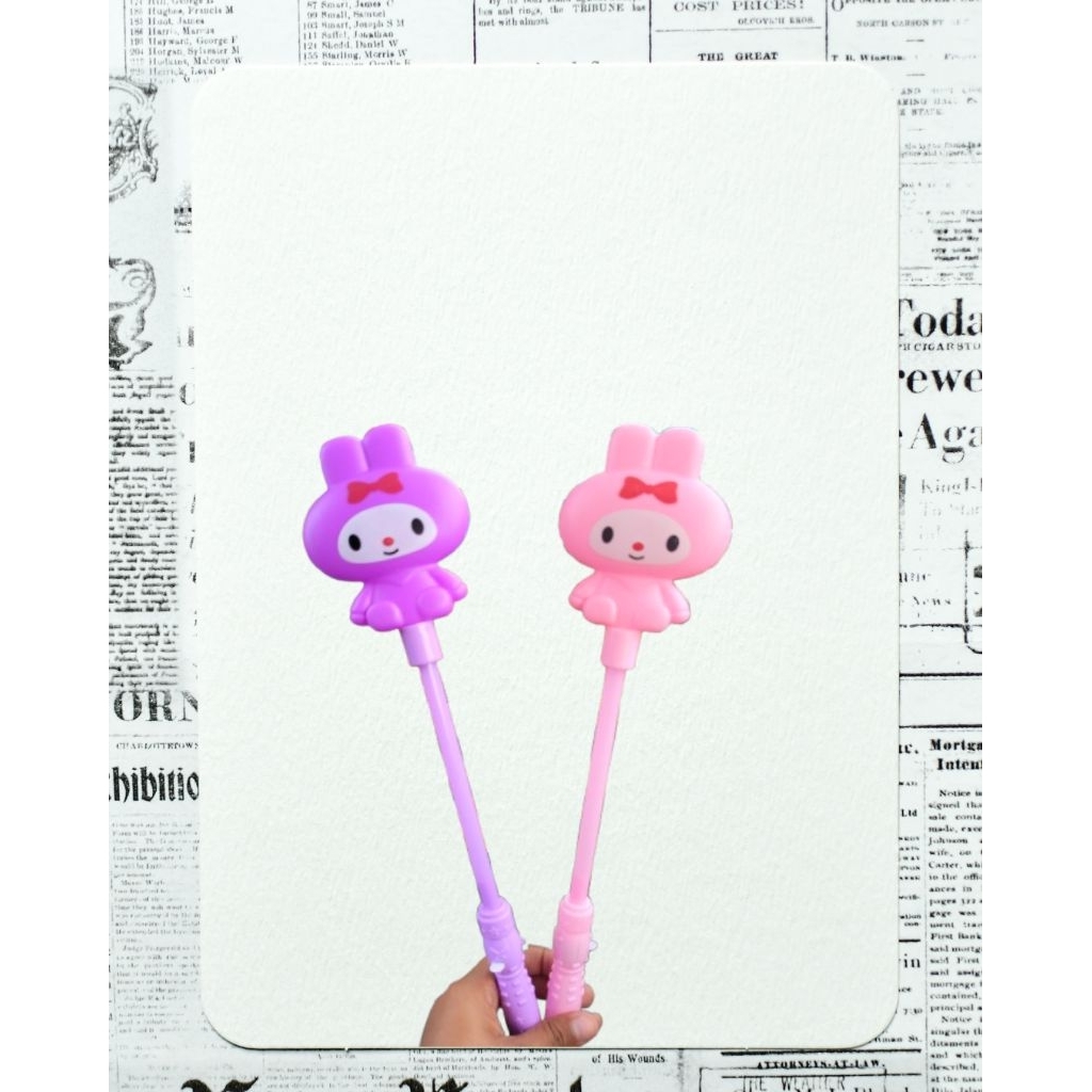 Tongkat Peri Lampu Melody Kuromi Sanrio Magic Mainan Tongkat Peri / Tongkat Nyala Lampu