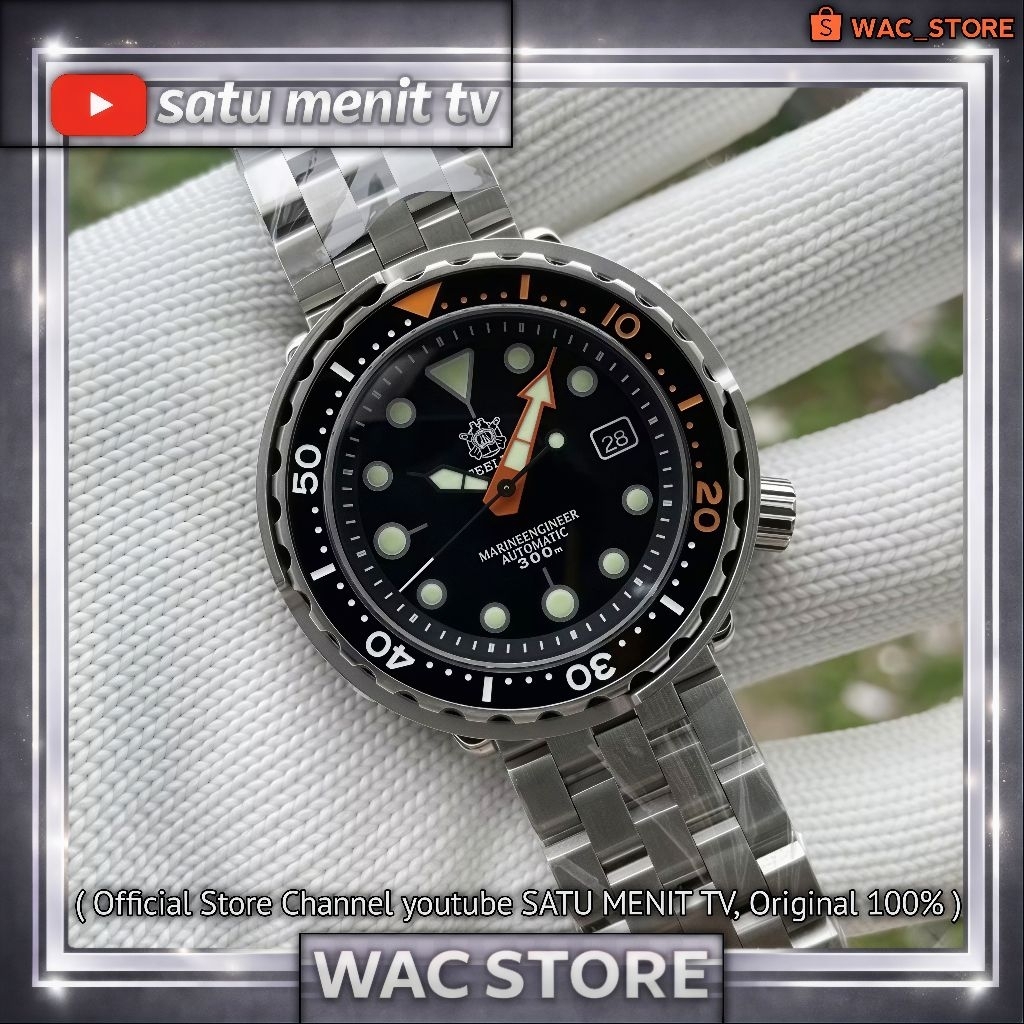 STEELDIVE ORANGE MARKER TUNA AUTOMATIC SEIKO NH35 A LIMITED EDITION JUBILLE