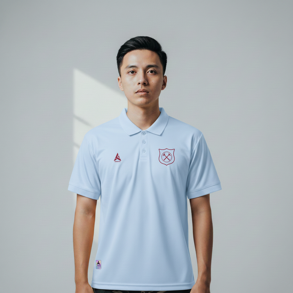 ATHLETIC SPORTWEAR - Jersey Vintage Bola Fantasy West Ham Third 2016-17 Fullprinting Casual - Atasan