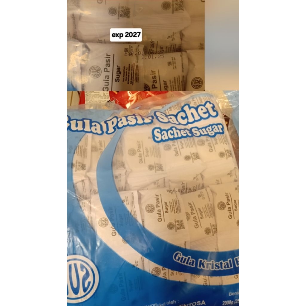 SUS GULA PASIR ISI 100 SACHET × 8gr