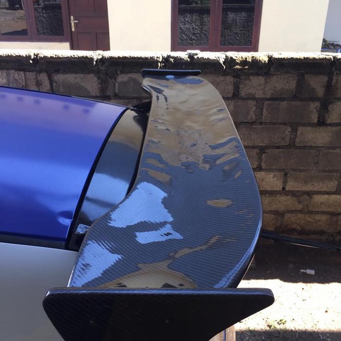 Spoiler Gt wing voltex carbon kevlar asli