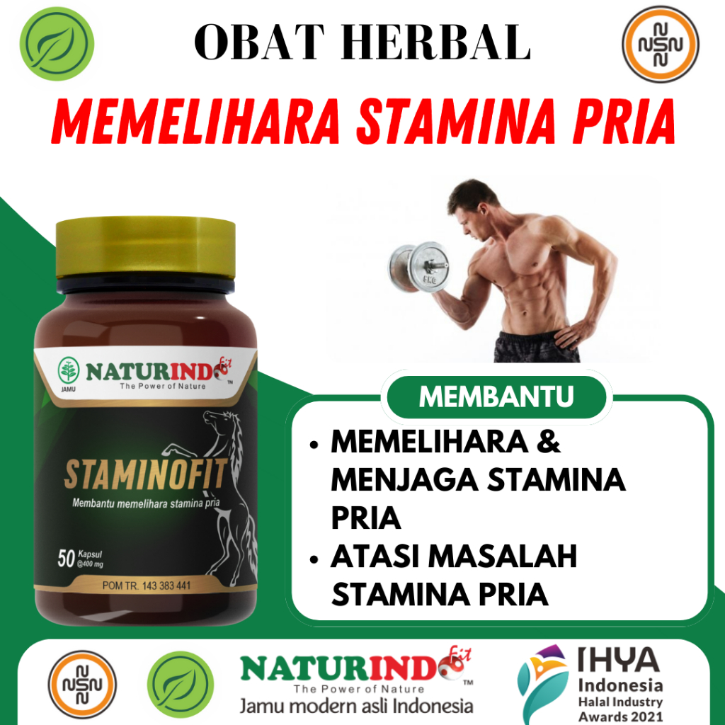 STAMINOFIT Obat Alami Memelihara Stamina Pria Halal BPOM STAMINOFIT NATURINDO