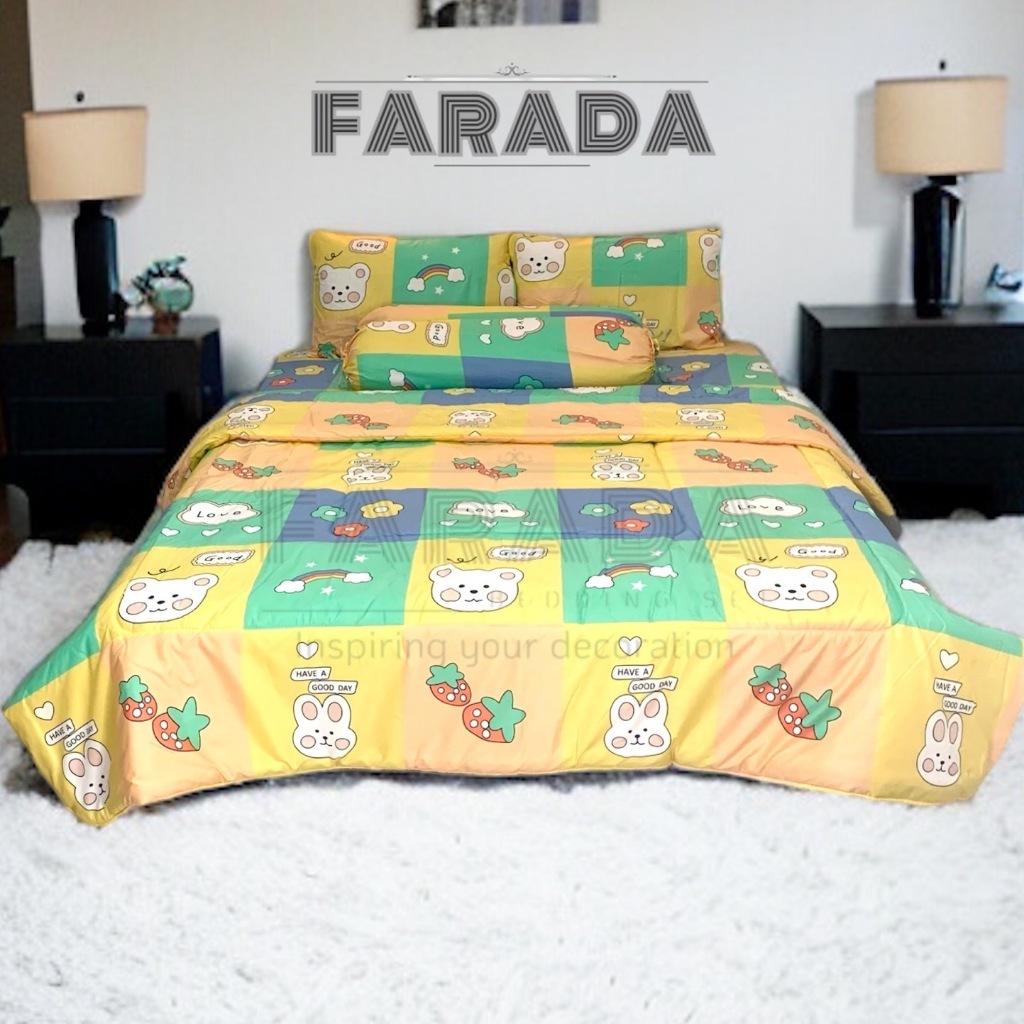 BEDCOVER SET SPREI MOTIF MOCHIRO // BEDCOVER SET SPREI MOTIF AESTHETIC [WIDANI STORE]