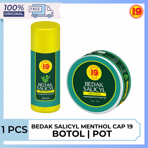 BEDAK SALICYL MENTHOL BOTOL & MENTHOL PLASTIK CAP 19
