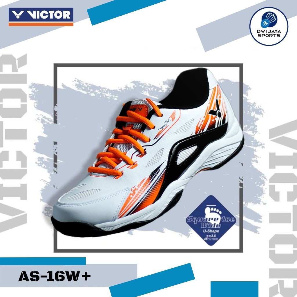 Victor AS-16W+ Badminton Shoes | Sepatu Bulu Tangkis Victor AS-16W Plus | Victor AS 16 W