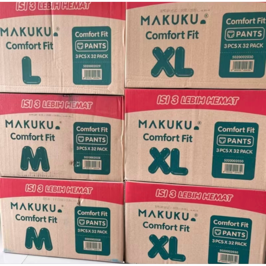 Makuku Comfort Fit Pants Renceng ( 1 karton )