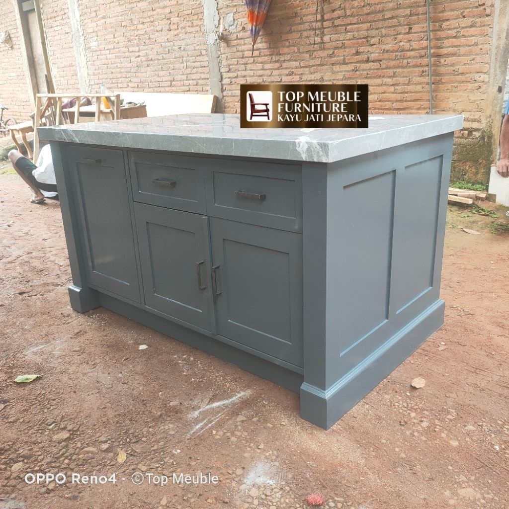 ISLAND TABLE TOP MARMER MEJA DAPUR TOP MARMER MEJA BAR