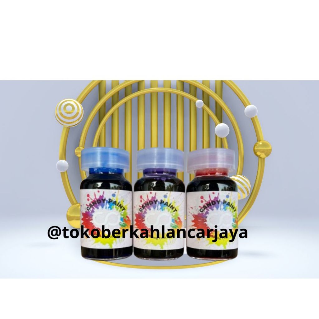 (OLES) 12.5 ML CAT CANDY PAINT CAT OLES CAT CANDY TONE CAT CHROME CANDY PAINT CAT PEWARNA OLES