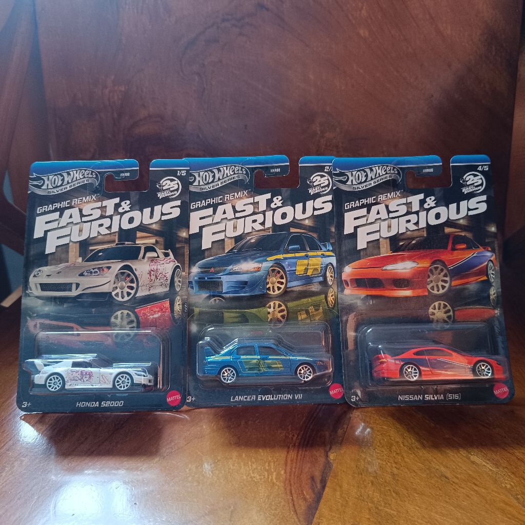 Hotwheel Paket Graphic Remix ( Honda S2000,  Lancer, Monalisa )