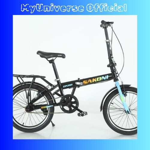 SEPEDA LIPAT ANAK UKURAN 20 SAKONI EXPLORER SINGLE SPEED MURAH