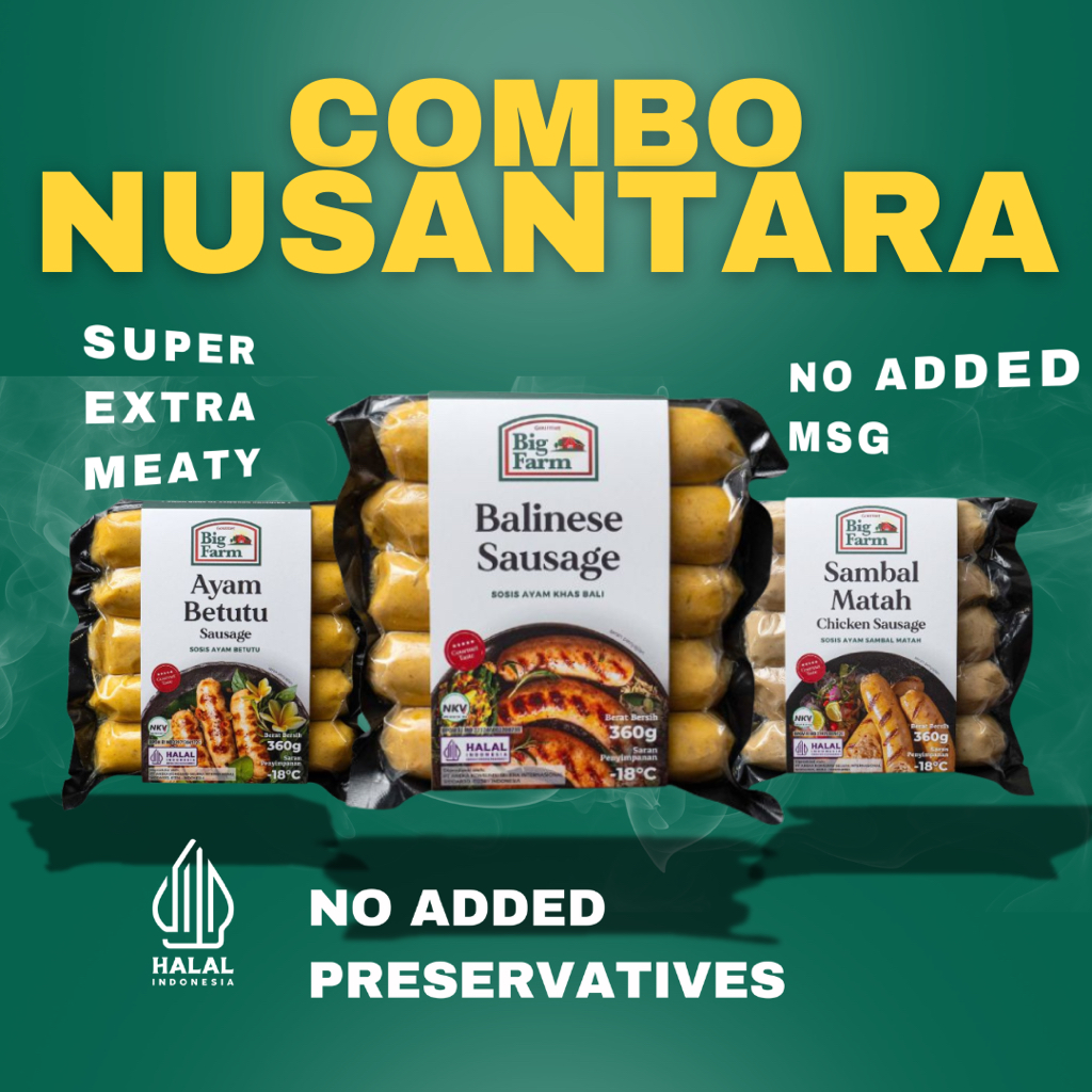 BIG FARM Combo Nusantara (Balinese, Ayam Betutu dan Sambal Matah)