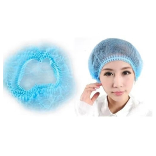 Shower Cap Disposable 1 Pcs Penutup Kepala/ Nurse Cap Hair Cap Medis Salon