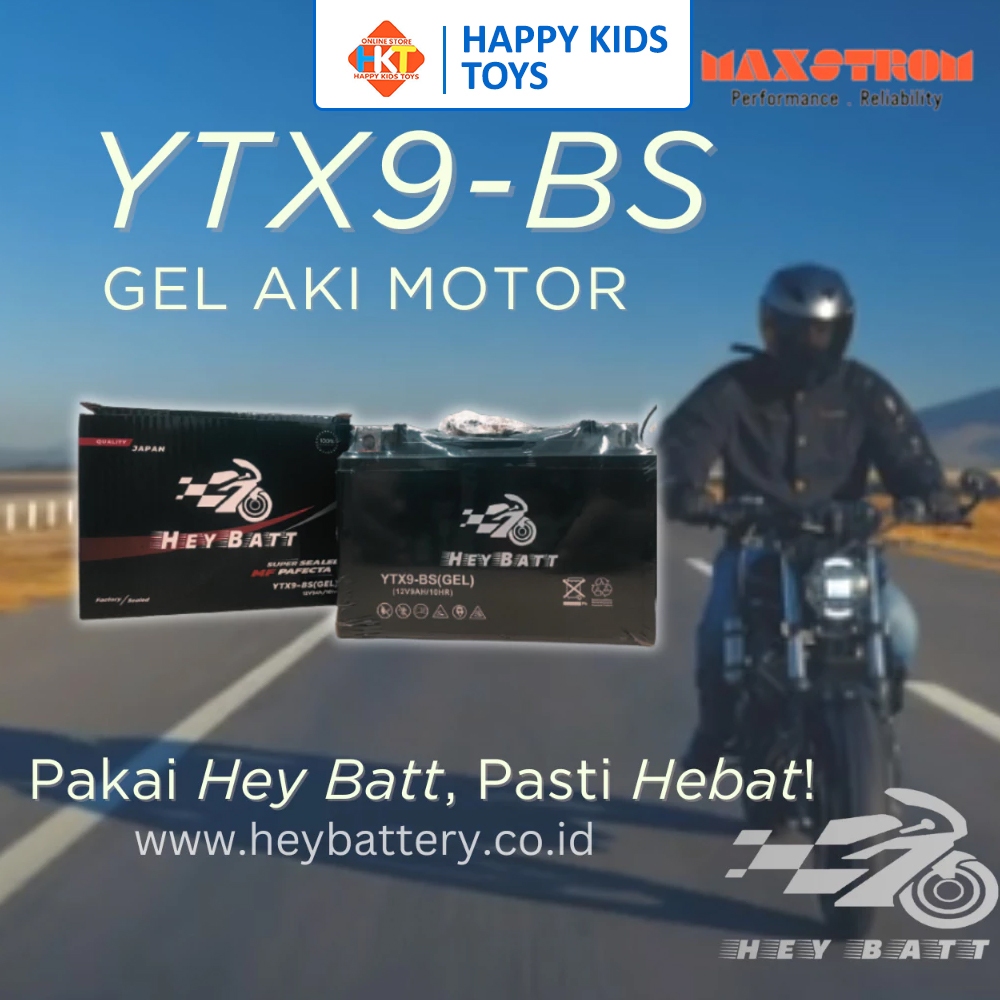 Aki Maxstrom Aki Gel Aki Motor Heybatt YTX9-BS GEL