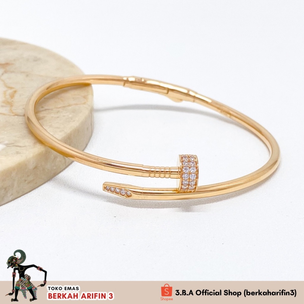 berkaharifin3-Gelang Oval Paku Mata By UBS Gold 8K