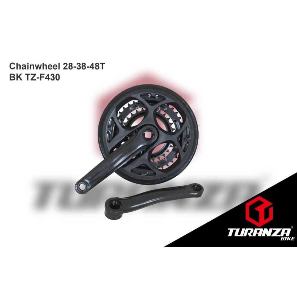 Crank Turanza Gear Depan Sepeda MTB 28-38-48T