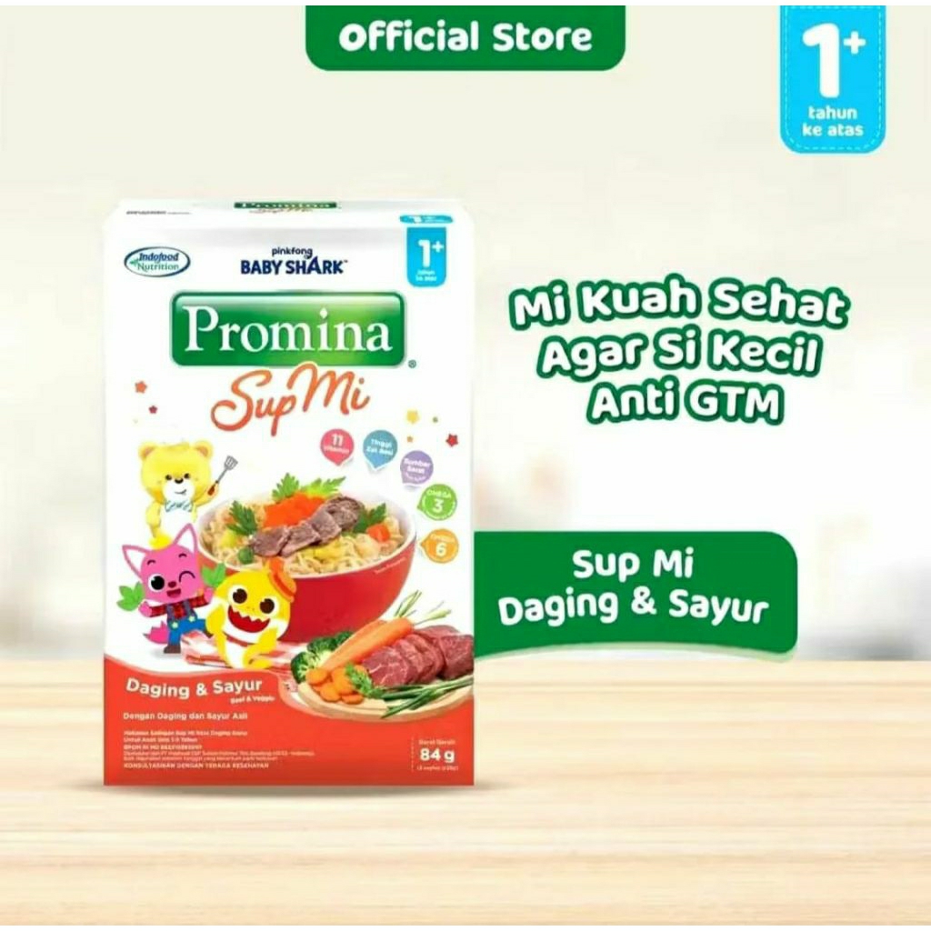 Promina Sup Mie Daging Sayur Ayam 84g // Anak Usia 1 Tahun // makanan bayi // makanan pendamping