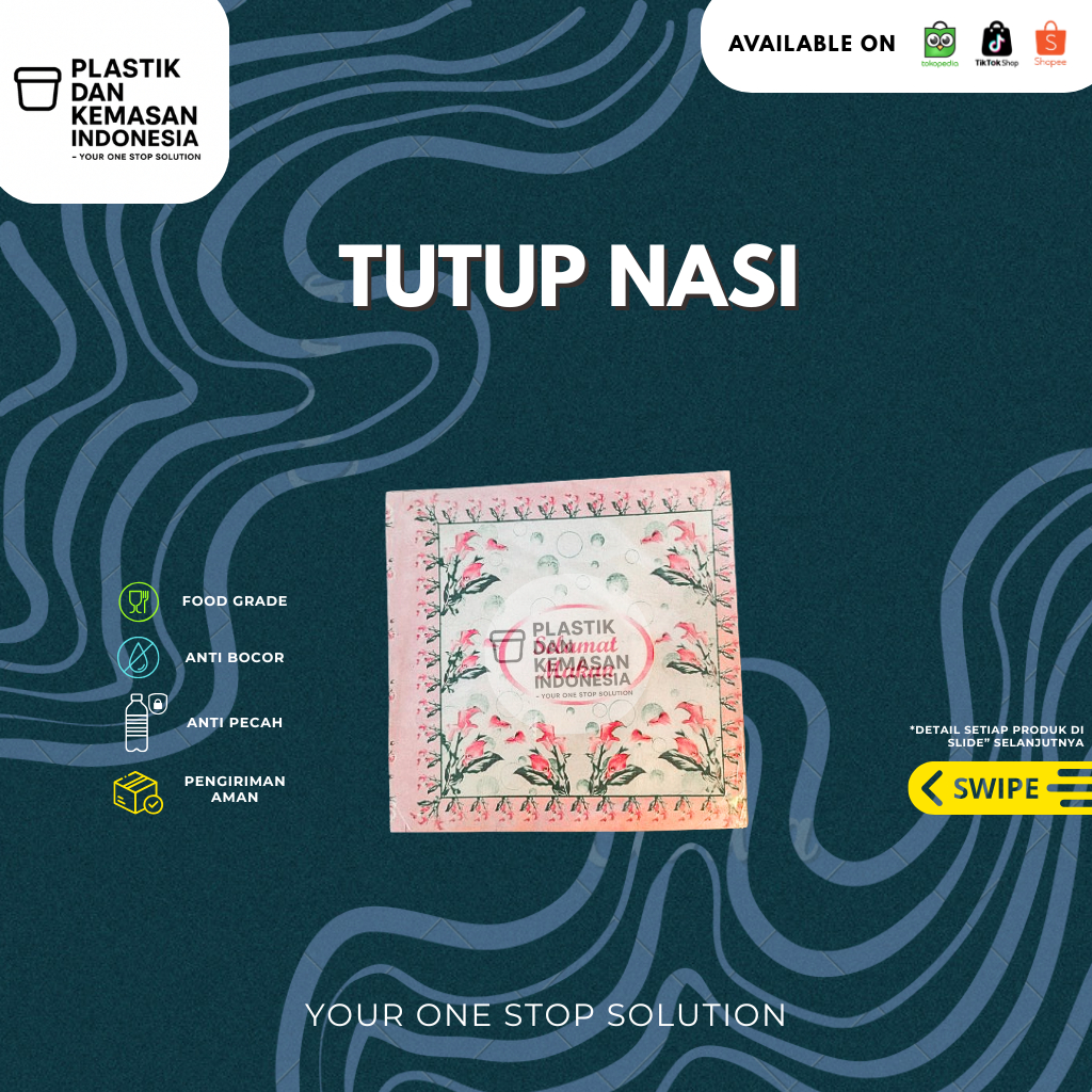 Kertas Tutup Nasi Selamat Menikmati