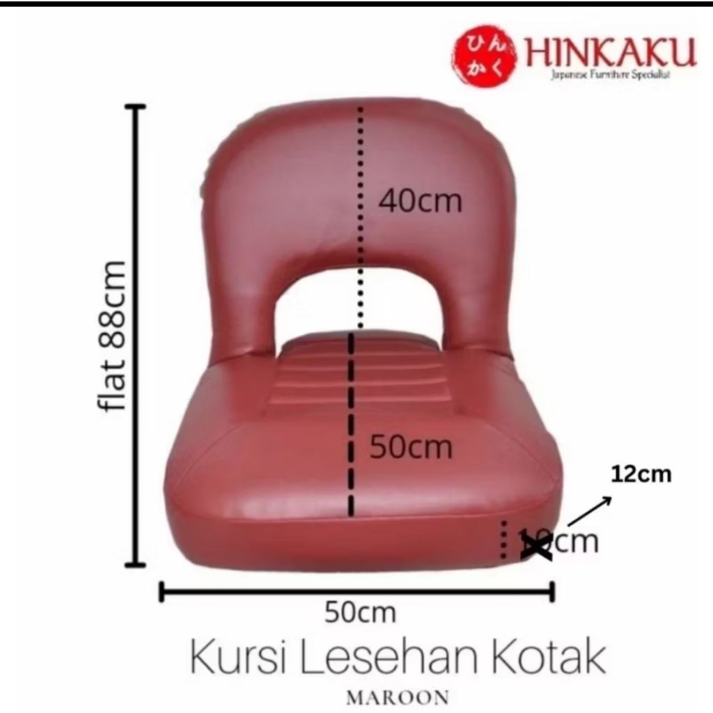 Kursi Lesehan Lipat / Kursi Lantai Lesehan / Sofa Lantai Hitam - Bekas