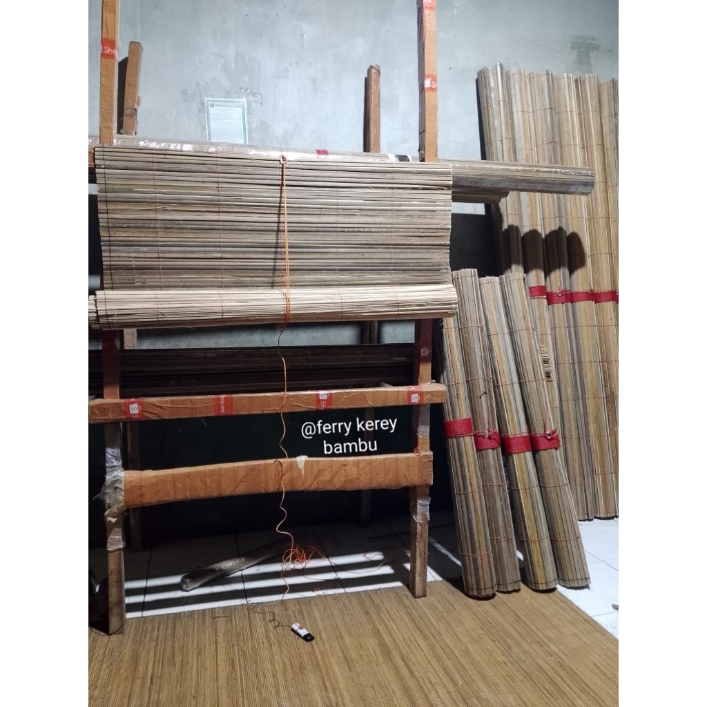 TERMURAH TIRAI BAMBU 2X2 KEREY GULUNG OUTDOOR
