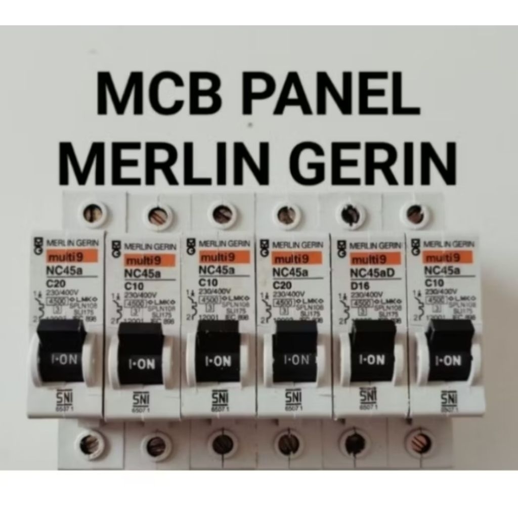 Mcb 1pase Merlin Gerin Original 4A 10A 16A 20A 25A