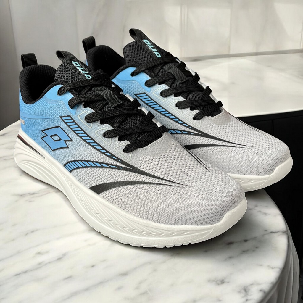 SALE Sepatu Running Pria Lotto 599 A ORIGINAL Murah Terbaru Ringan Jalan Sneakers