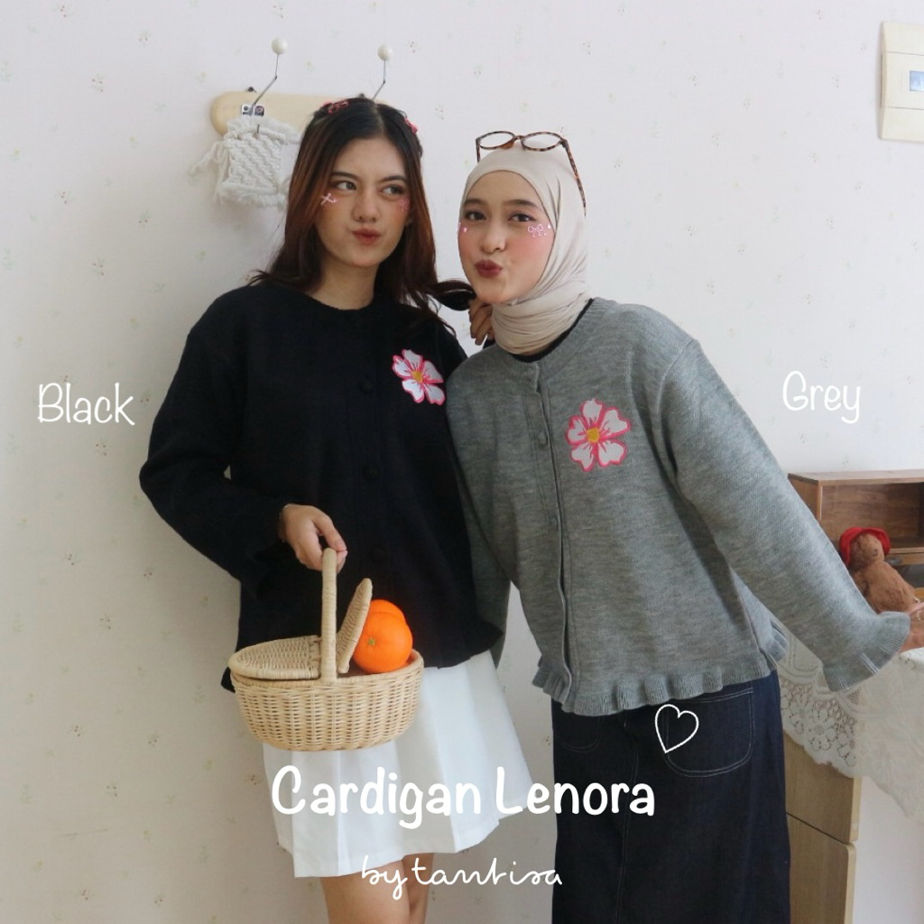 Bytantisa- Lenora Ruffle Knit Acrylic Cardigan