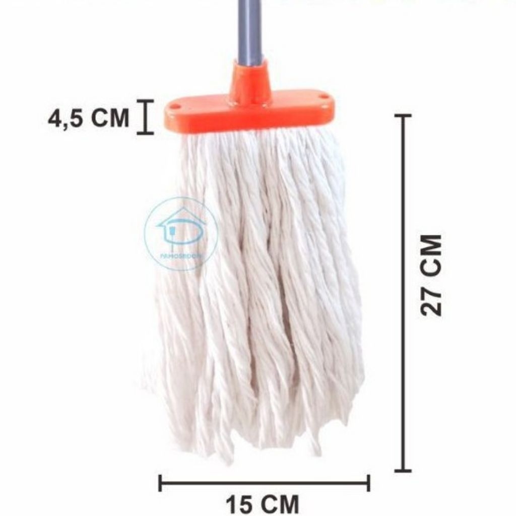 Alat Pel Pelan Mop Pel P15 Sumbu Pel Obor Dragon Alat Ngepel Lantai Rumah Pel Lantai Sumbu 1 Set Mur