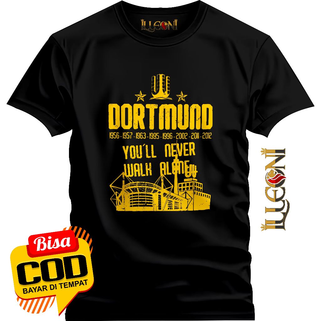 kaos Dortmund History BIG SIZE (S-5XL) KAOS borussia dortmund / KAOS dortmund/KAOS the black yellow