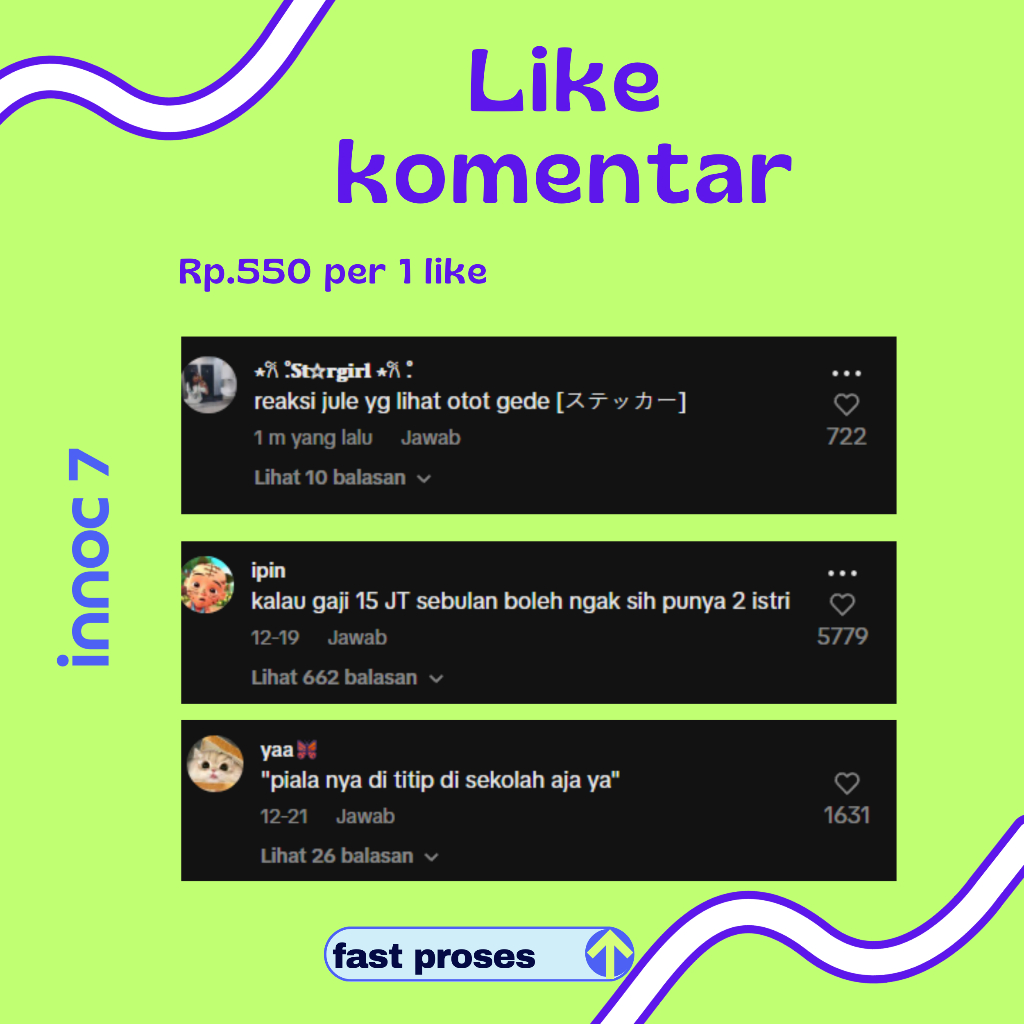 Like Komentar BIAR TOP KOMEN IG / Titok